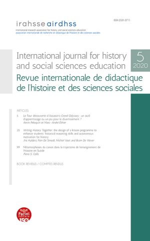 IRAHSSE 2020 (n. 5) - International journal for history and social sciences education / Revue internationale de didactique de l’histoire et des sciences sociales